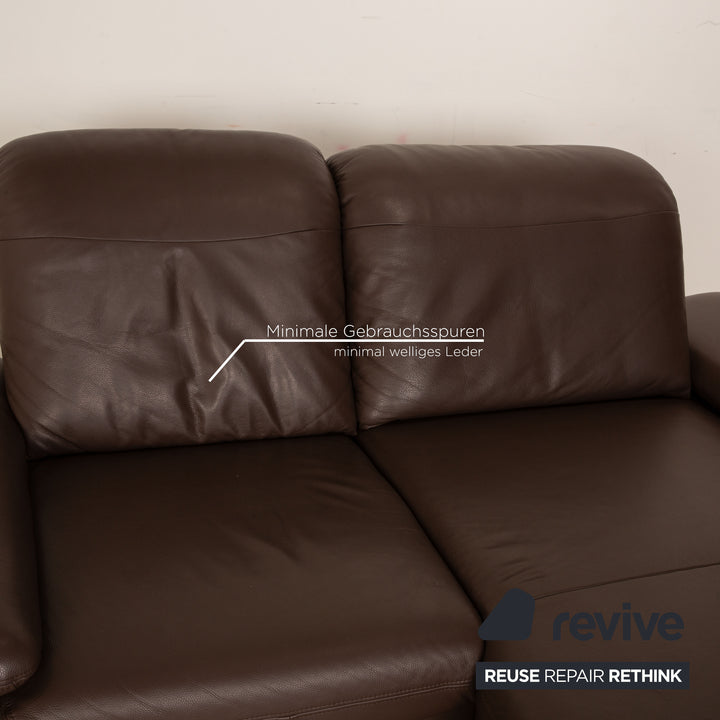 Lederland Leder Ecksofa Braun Recamiere Rechts Sofa Couch