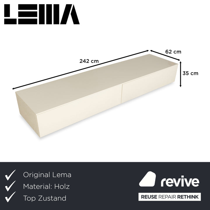 Lema wooden sideboard white brown