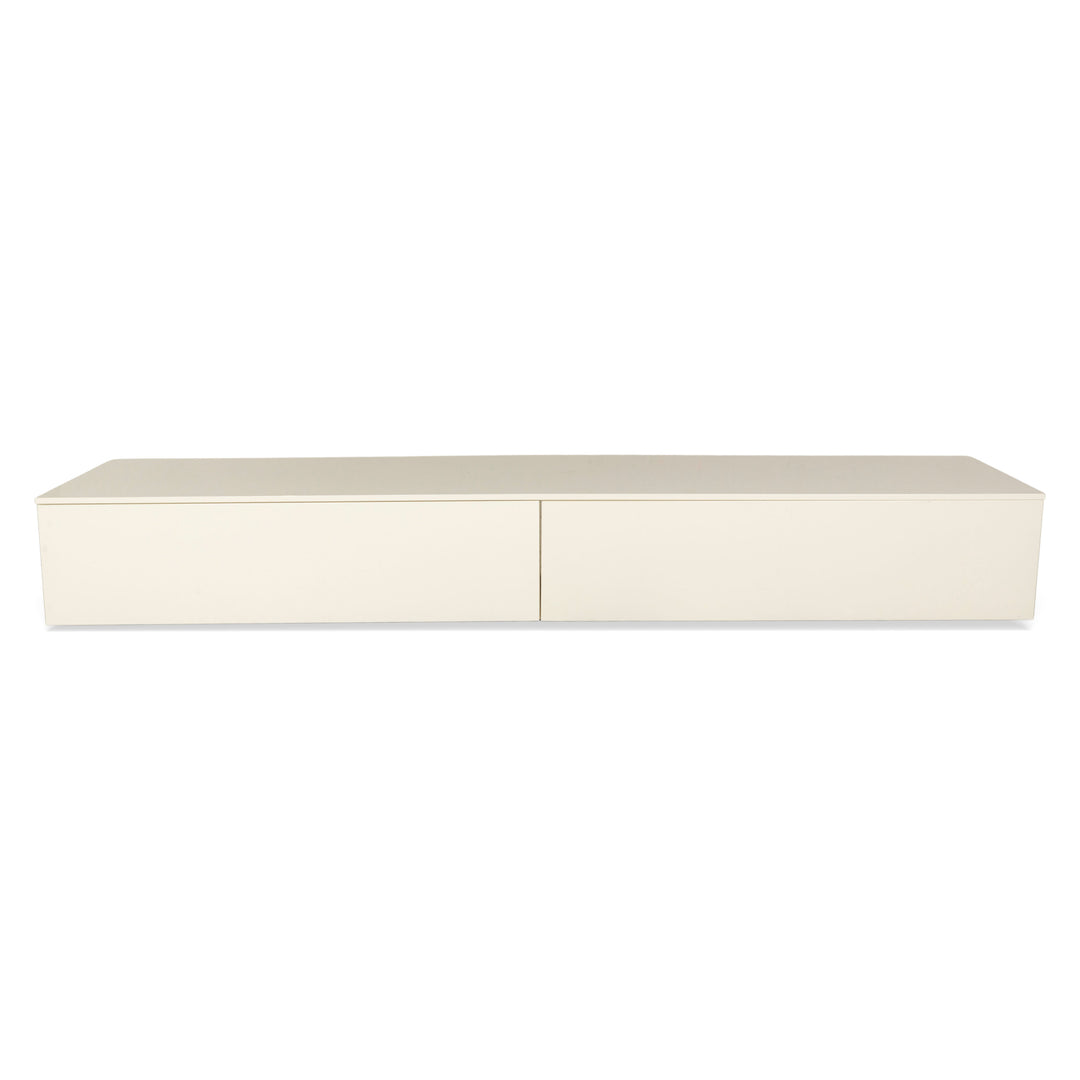 Buffet en bois Lema blanc marron