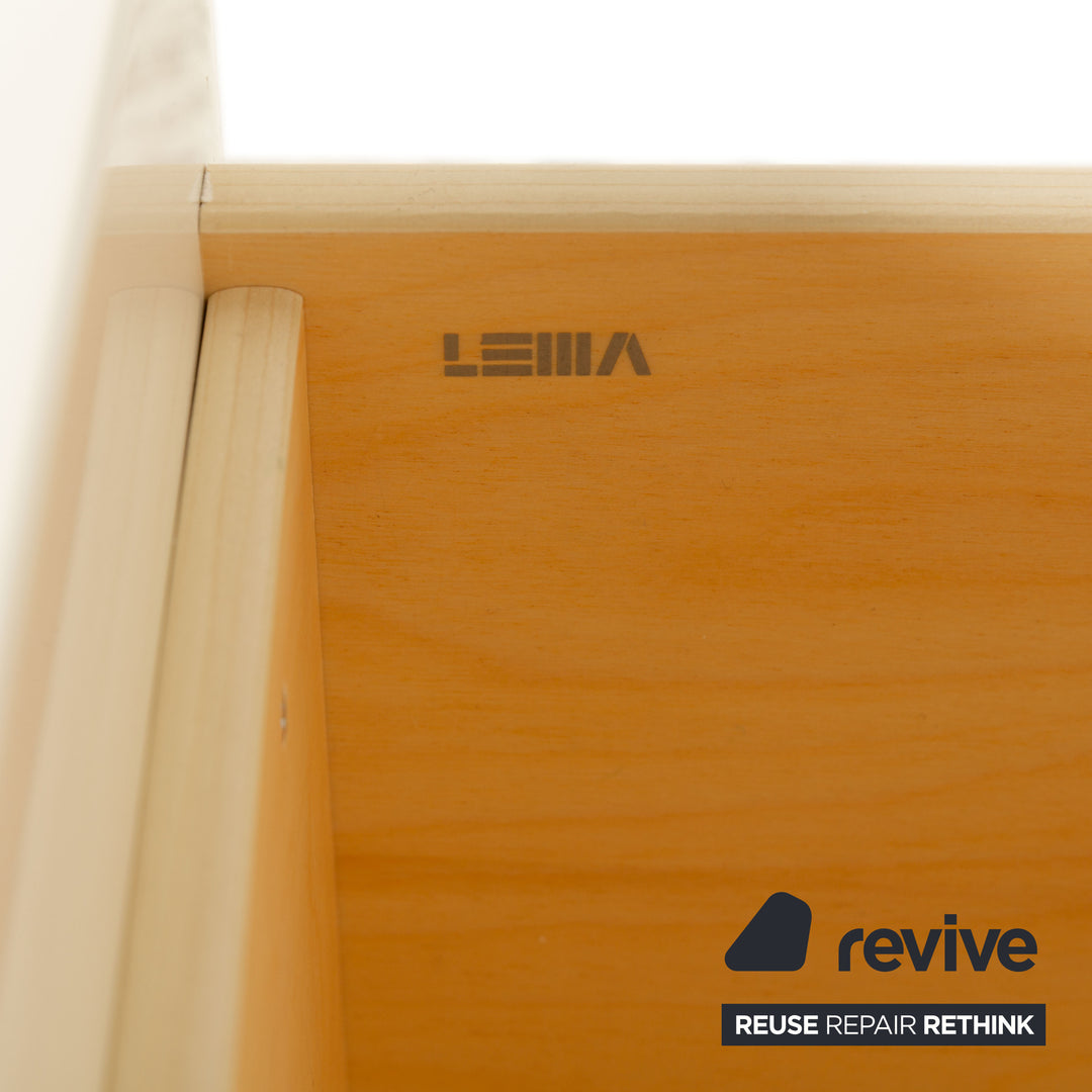 Buffet en bois Lema blanc marron