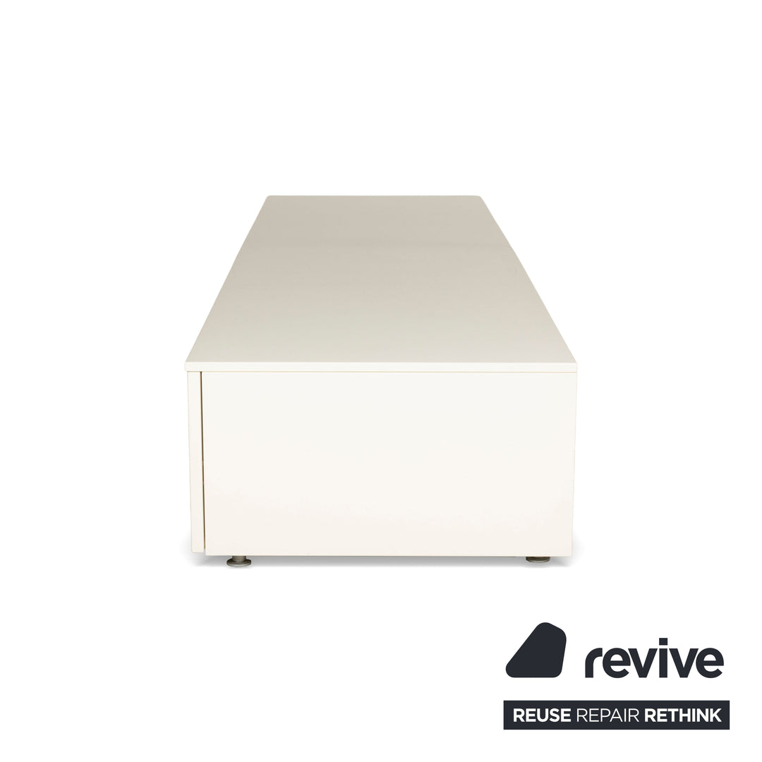 Buffet en bois Lema blanc marron