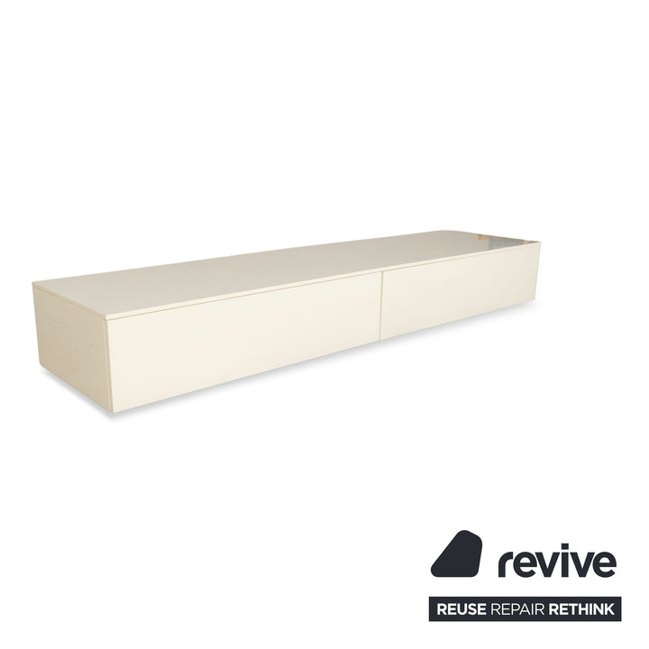 Buffet en bois Lema blanc marron