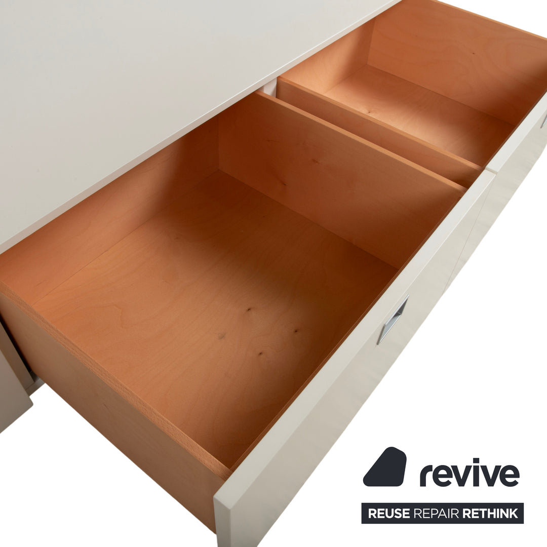 Lema Sideboard Holz Weiß Creme