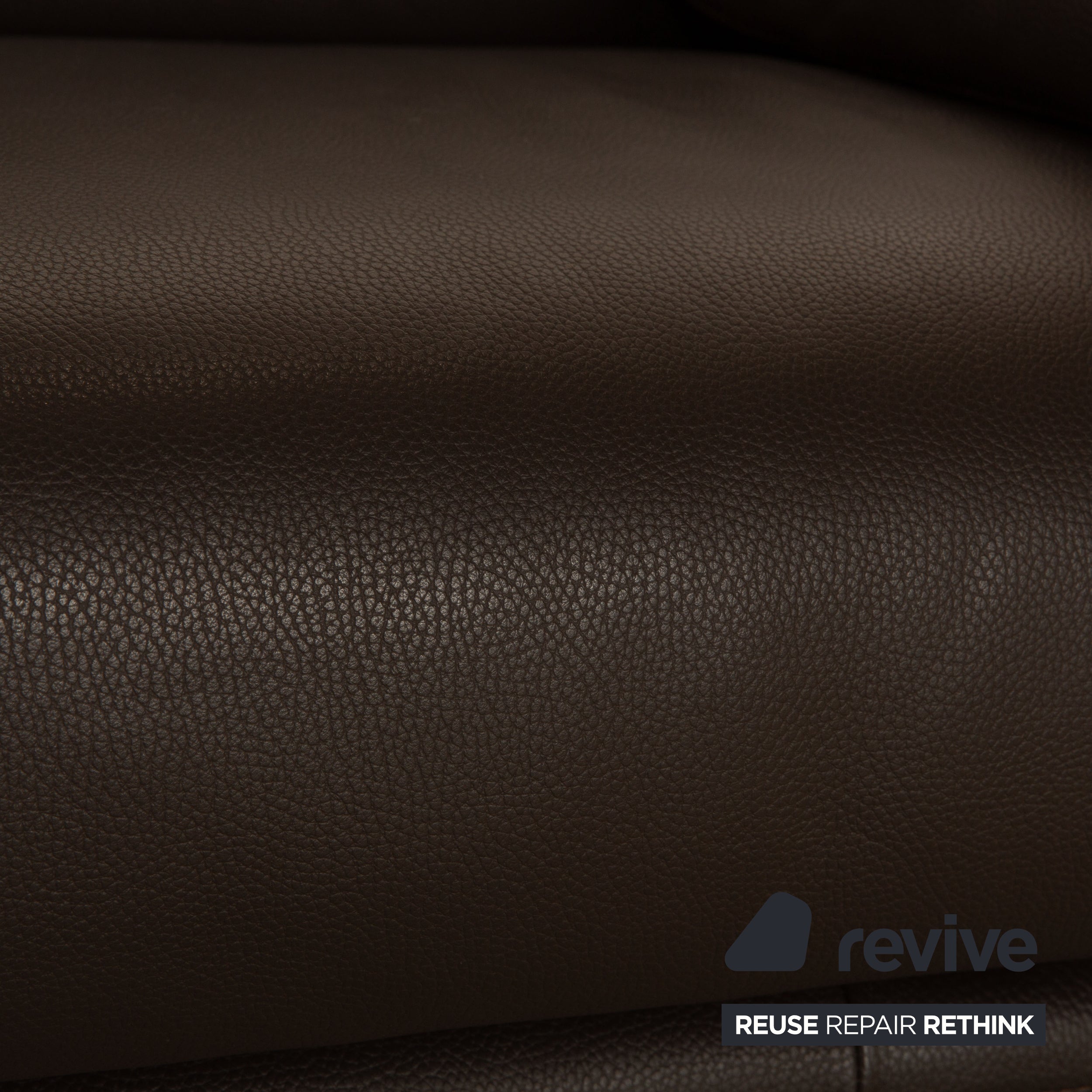 Leolux Bora Balanza Leather Two Seater Brown Dark Brown Sofa Couch