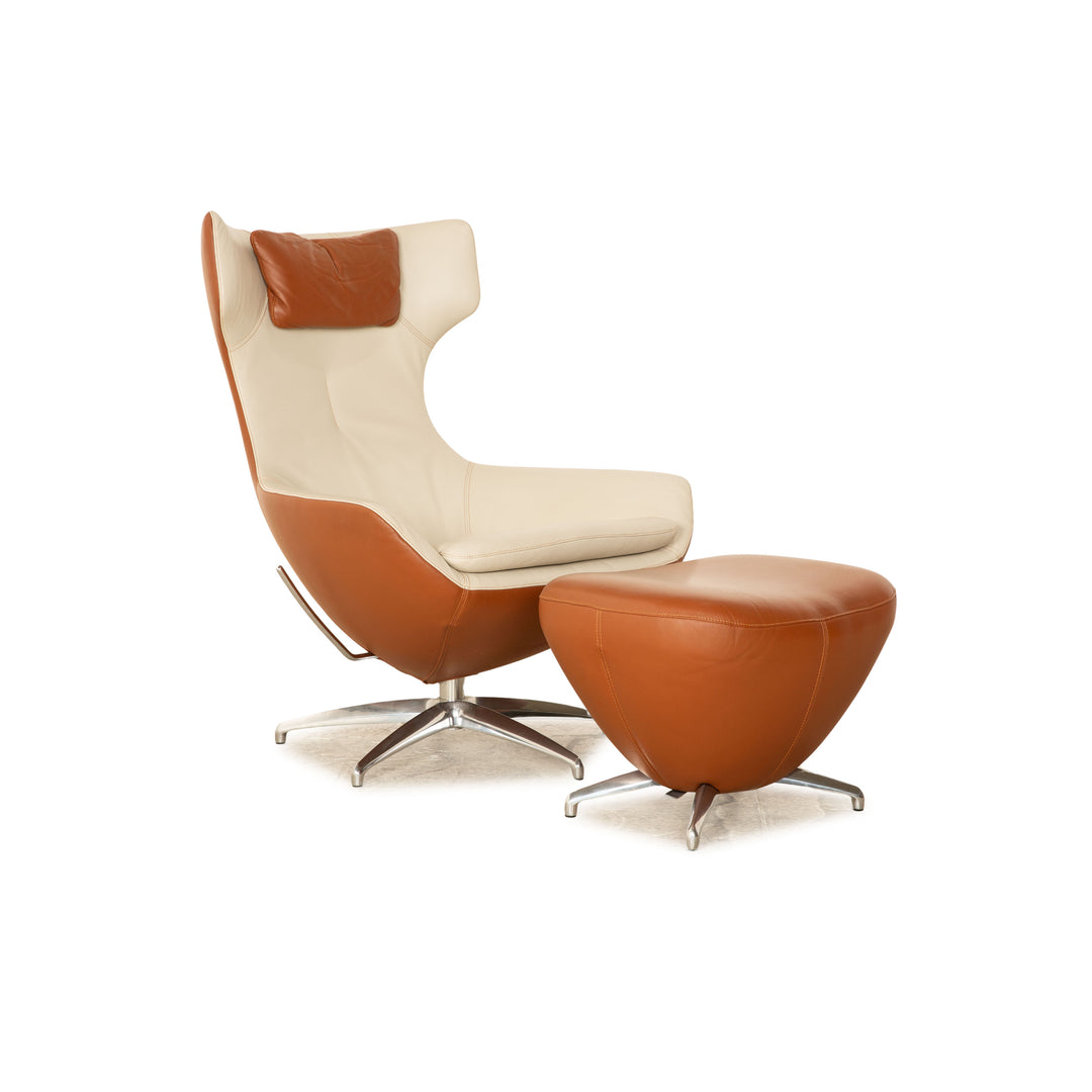 Leolux Sessel Caruzzo Plus Braun Leder Hand - Main Image