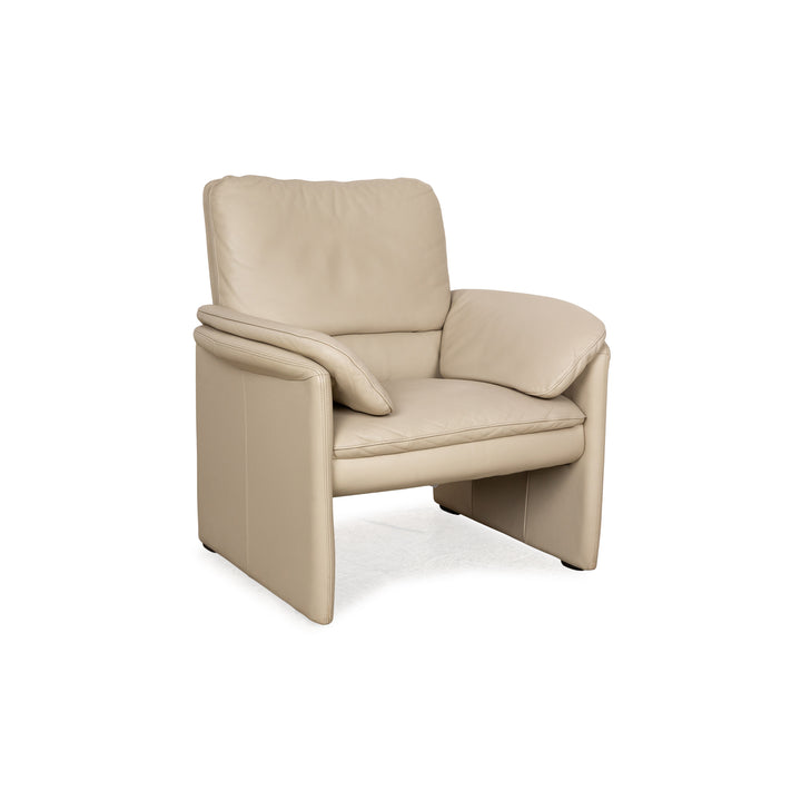 Leolux Catalpa leather armchair cream