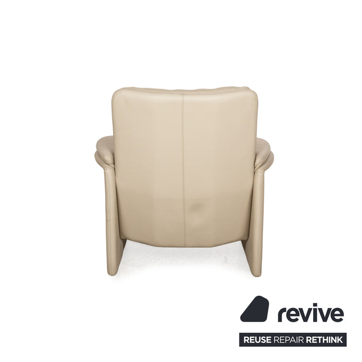 Leolux Catalpa leather armchair cream