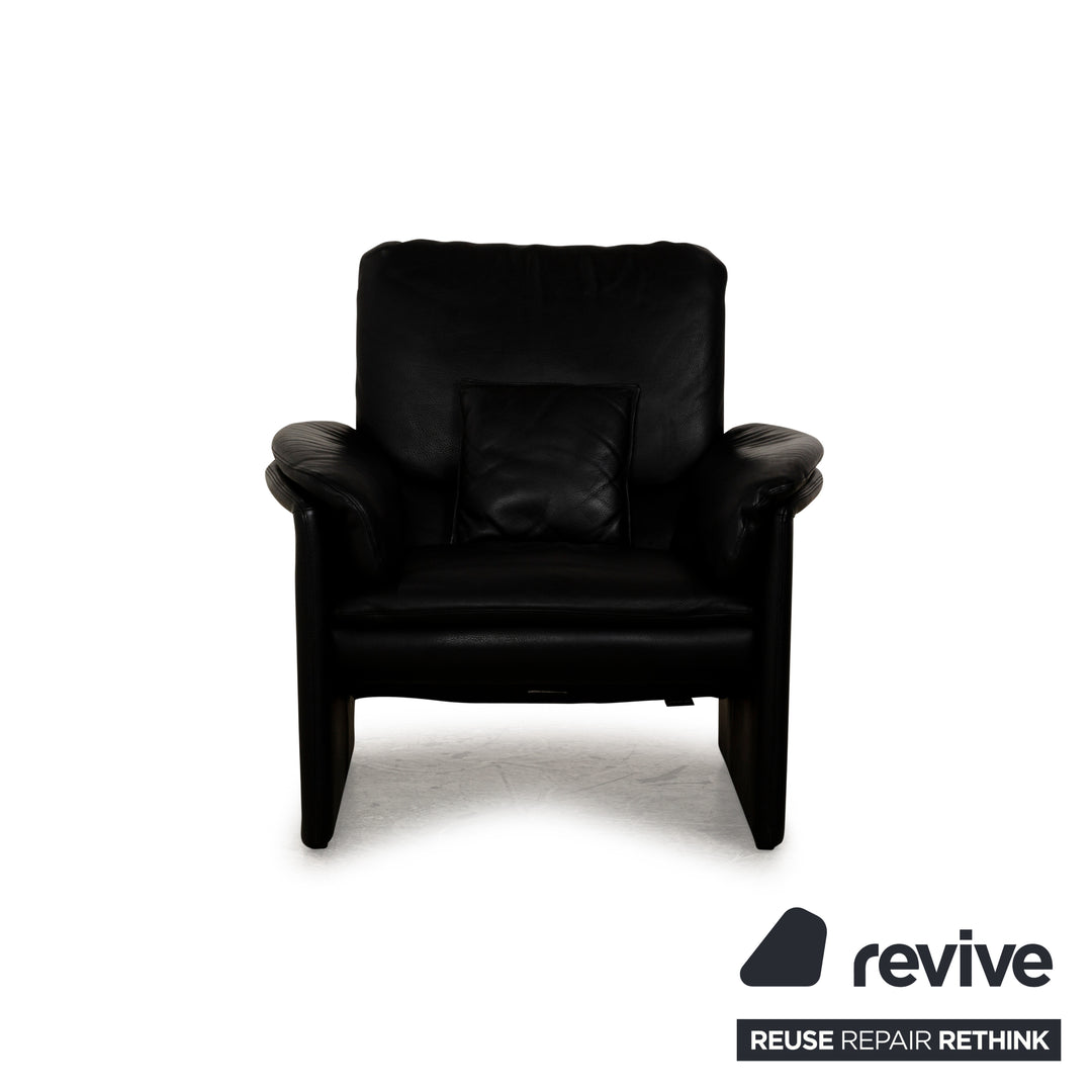 Leolux Catalpa Leather Armchair Black