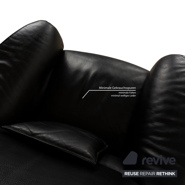Fauteuil en cuir Catalpa de Leolux noir