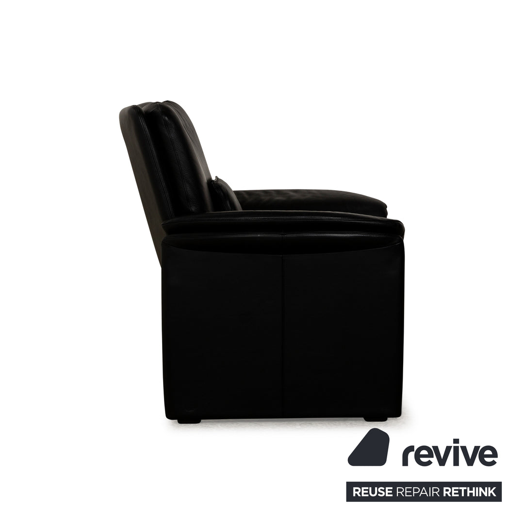 Leolux Catalpa Leather Armchair Black