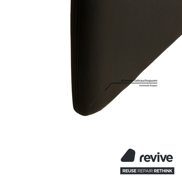 Leolux Catalpa Leather Sofa Set Black Three-Seater Two-Seater Couch