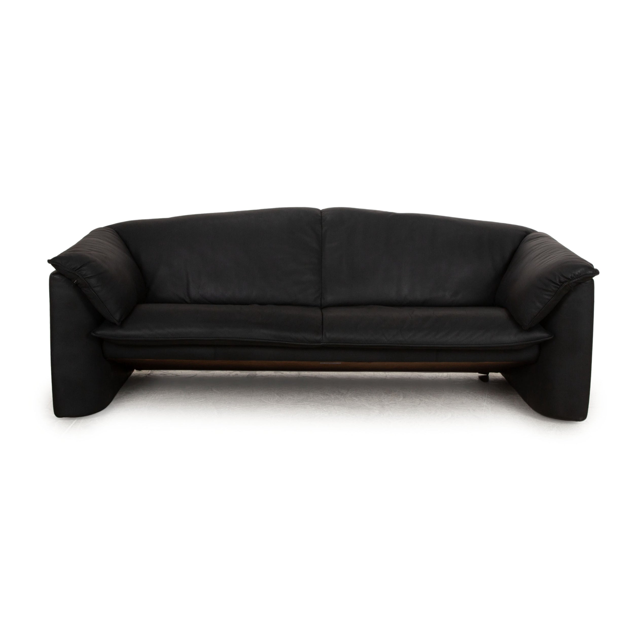 Leolux Clio Leder Zweisitzer Grau Sofa Couch