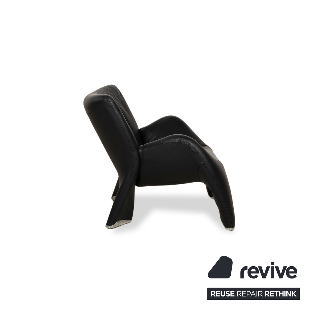 Leolux Akhenaton Fauteuil En Cuir Noir