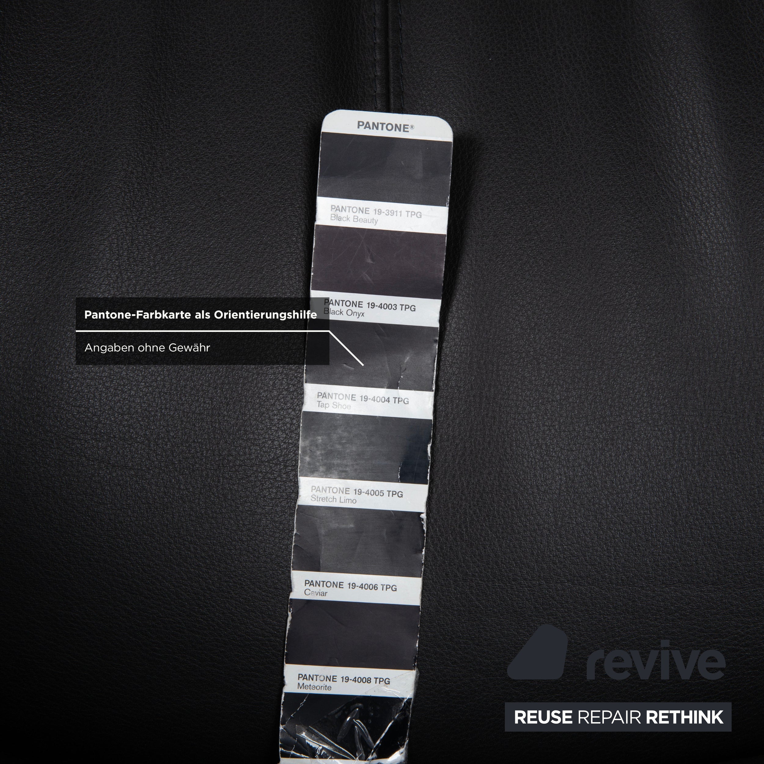 Leolux Echnaton Leder Sessel Schwarz