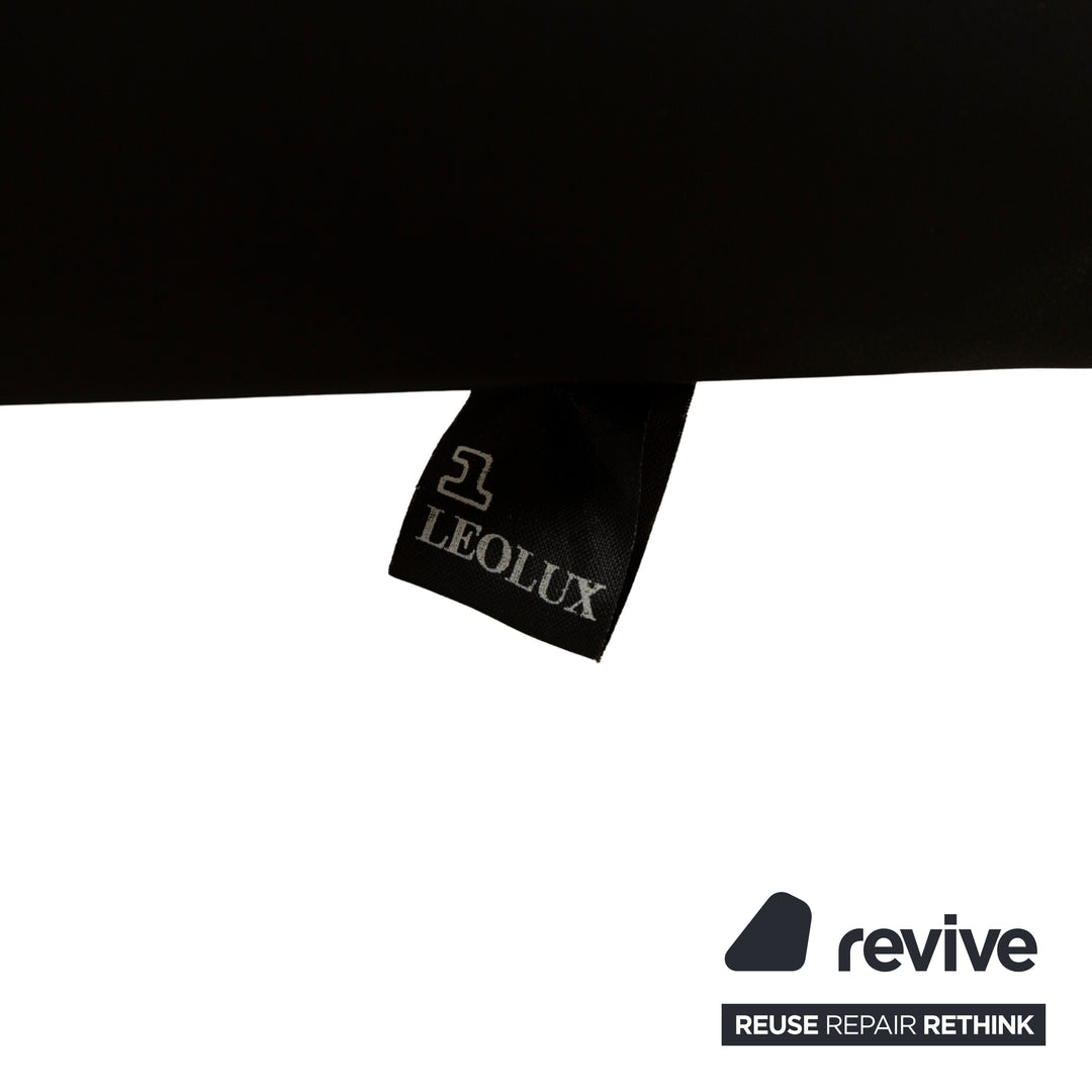 Leolux Excalibur Leather Stool Black