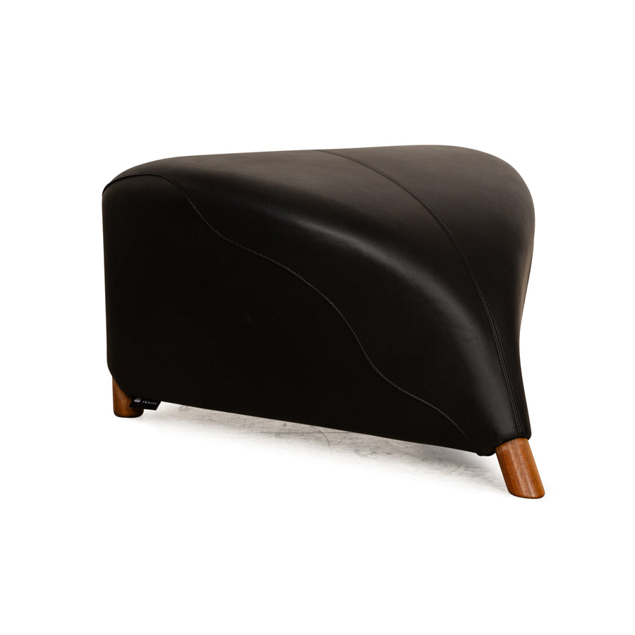 Leolux Excalibur Leather Stool Black