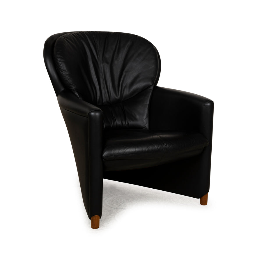 Leolux Excalibur Leather Armchair Black