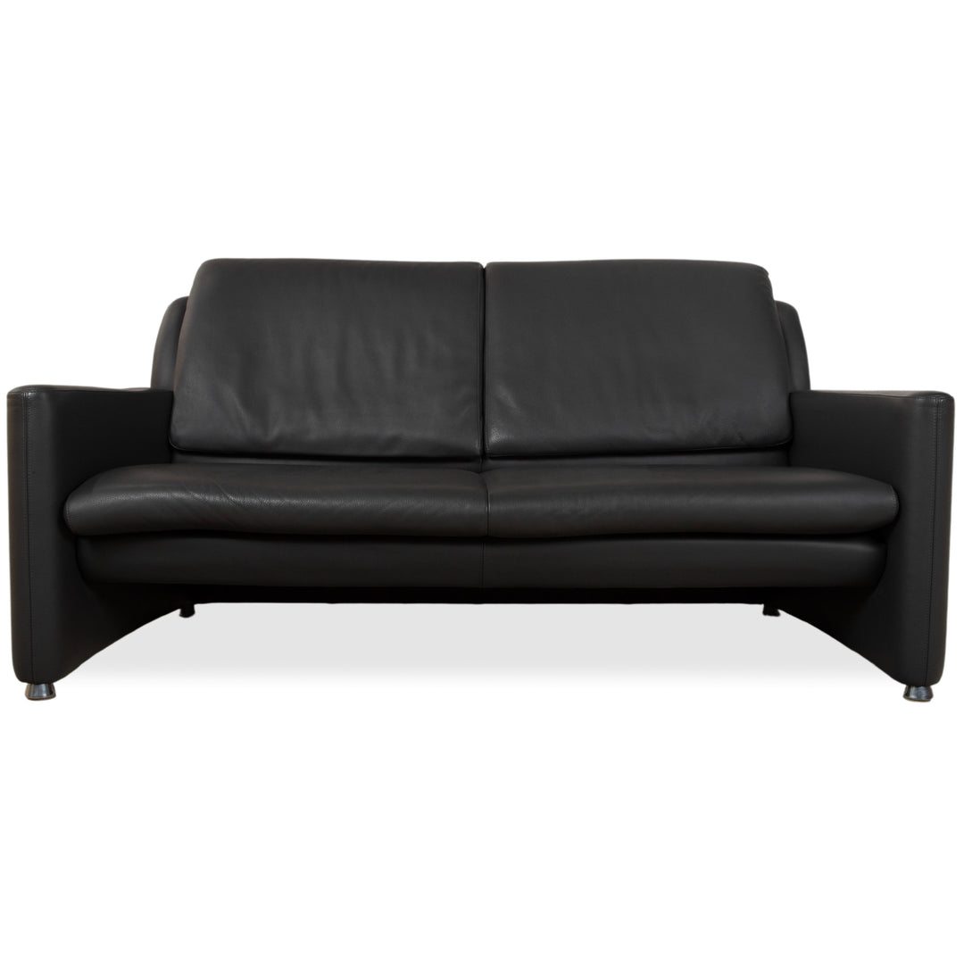 Leolux Fidamigo Leder Dreisitzer Anthrazit Grau Sofa Couch