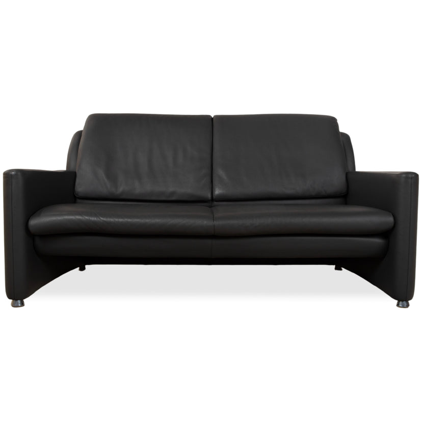 Leolux Fidamigo læder tresoners sofa antracitgrå