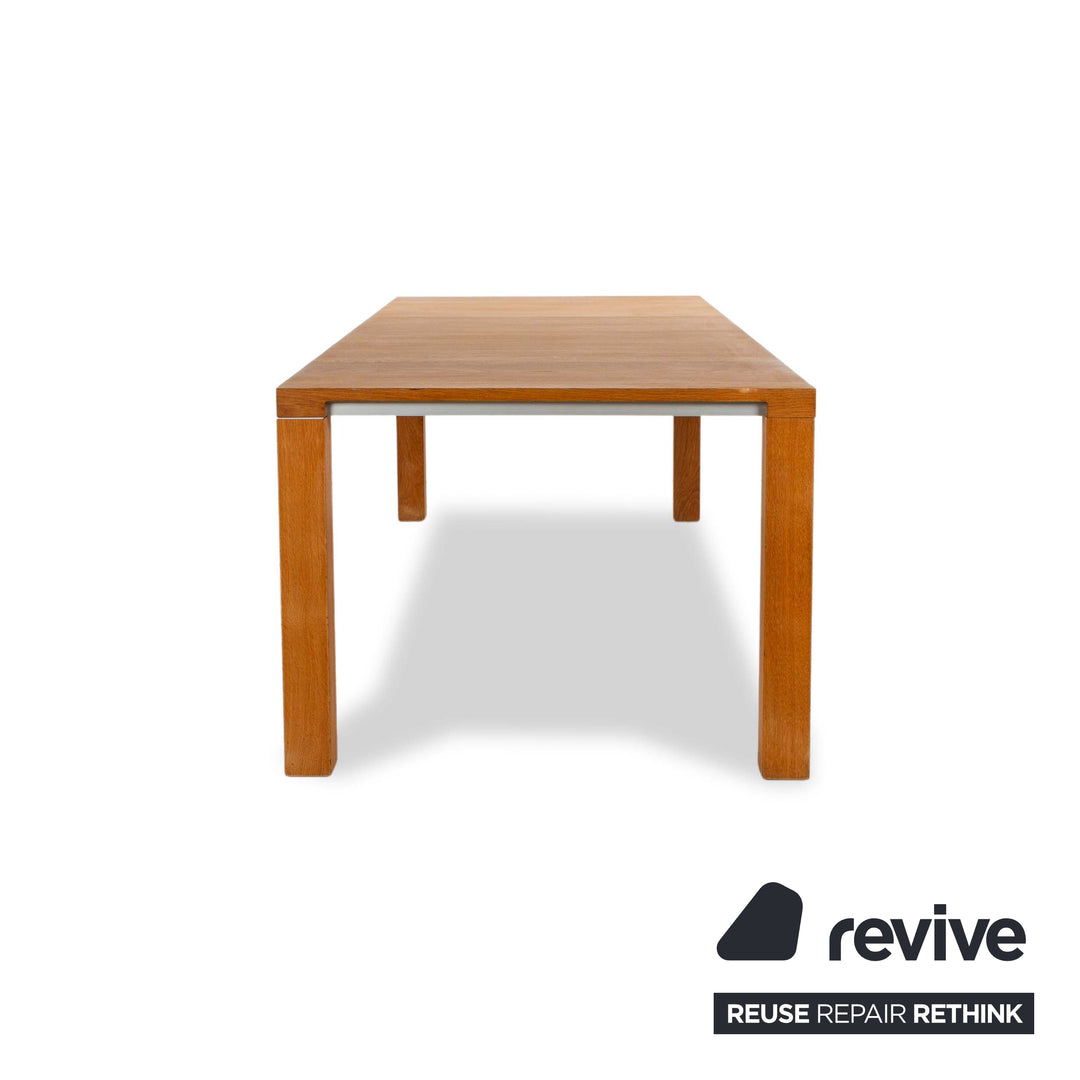 Leolux Wooden Dining Table Brown 240 x 100 cm