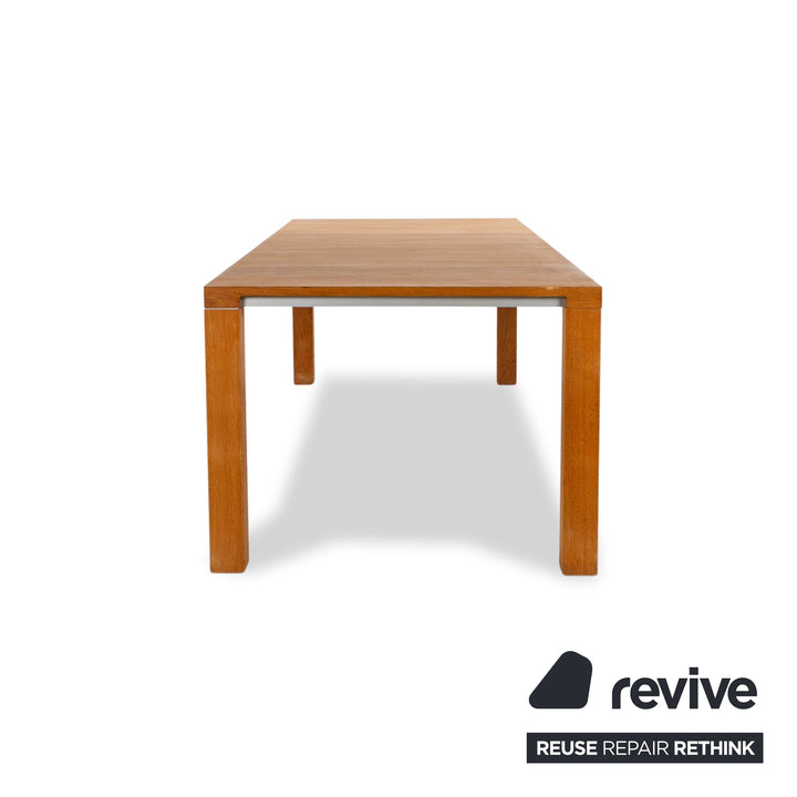 Leolux Wooden Dining Table Brown 240 x 100 cm