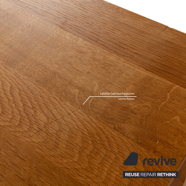 Leolux Wooden Dining Table Brown 240 x 100 cm