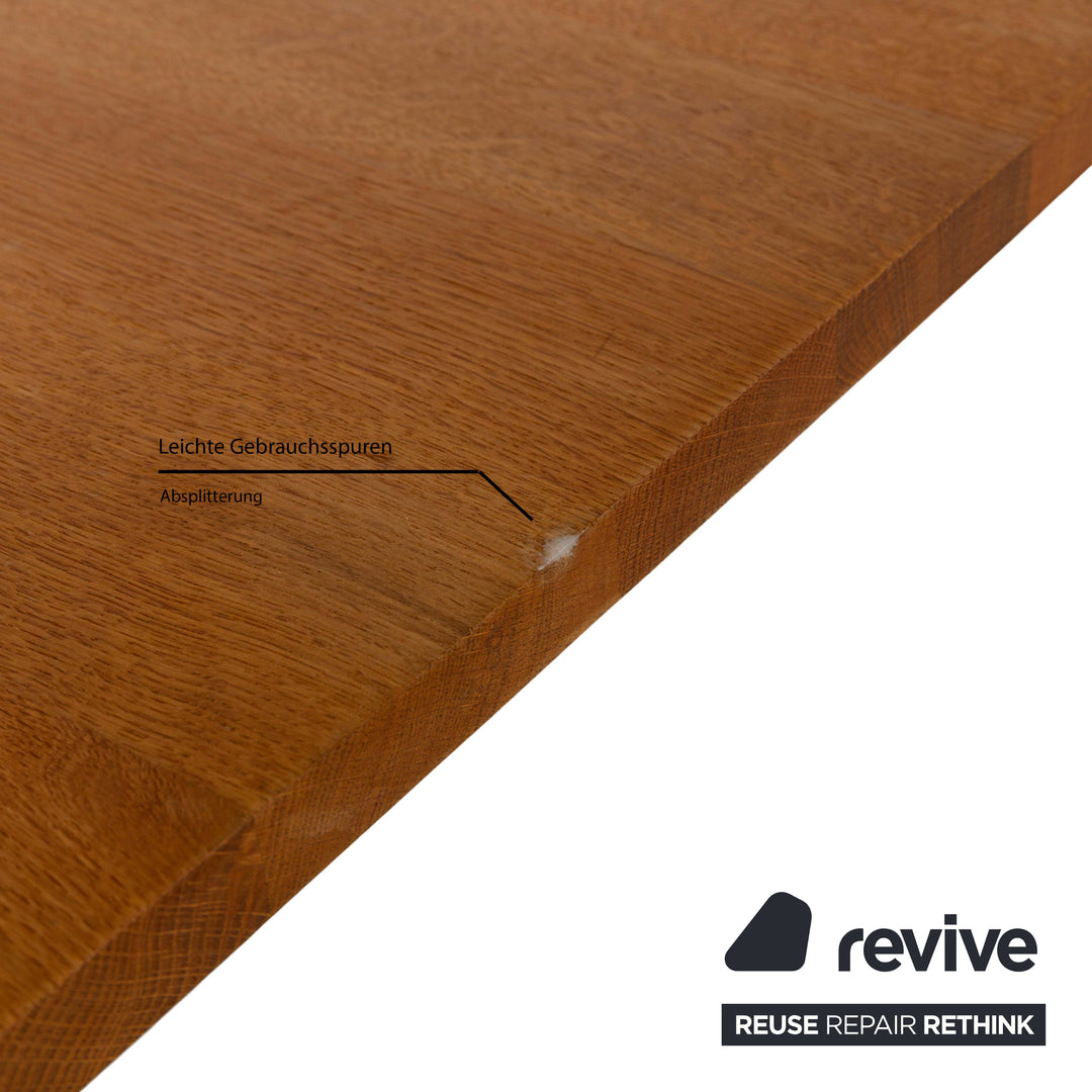 Leolux Wooden Dining Table Brown 240 x 100 cm