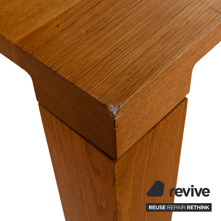 Leolux Wooden Dining Table Brown 240 x 100 cm