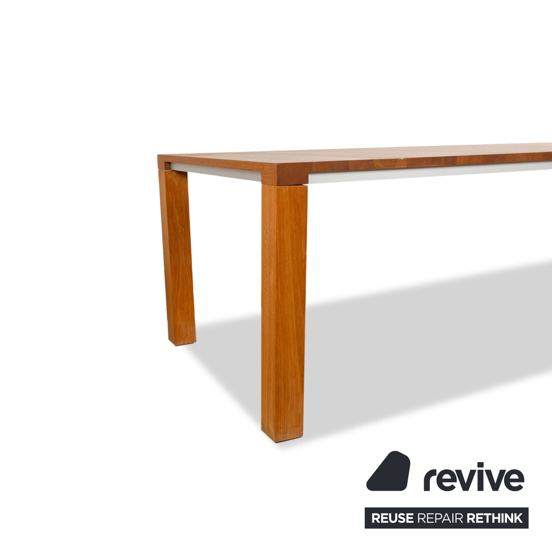 Leolux Wooden Dining Table Brown 240 x 100 cm