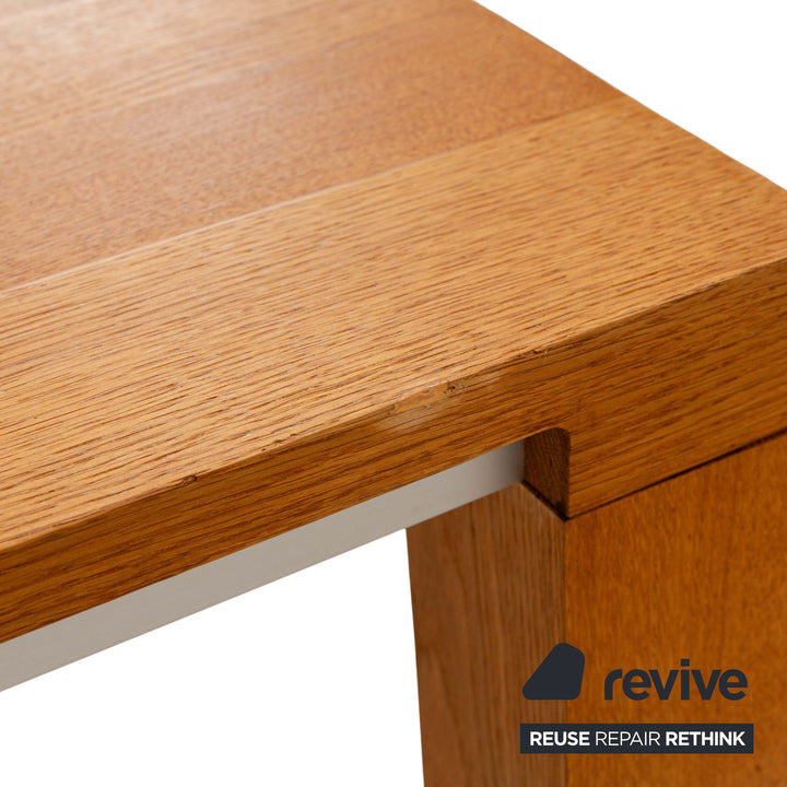 Leolux Wooden Dining Table Brown 240 x 100 cm