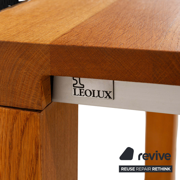 Leolux Wooden Dining Table Brown 240 x 100 cm