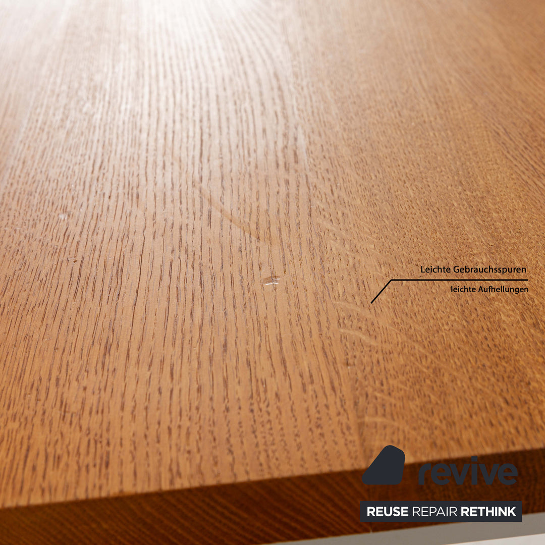 Leolux Wooden Dining Table Brown 240 x 100 cm