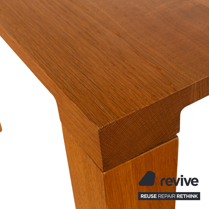 Leolux Wooden Dining Table Brown 240 x 100 cm
