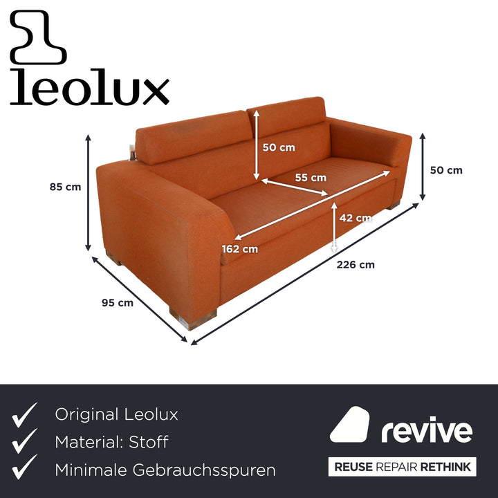 Leolux Horatio Stoff Zweisitzer Sofa Couch manuelle Funktion