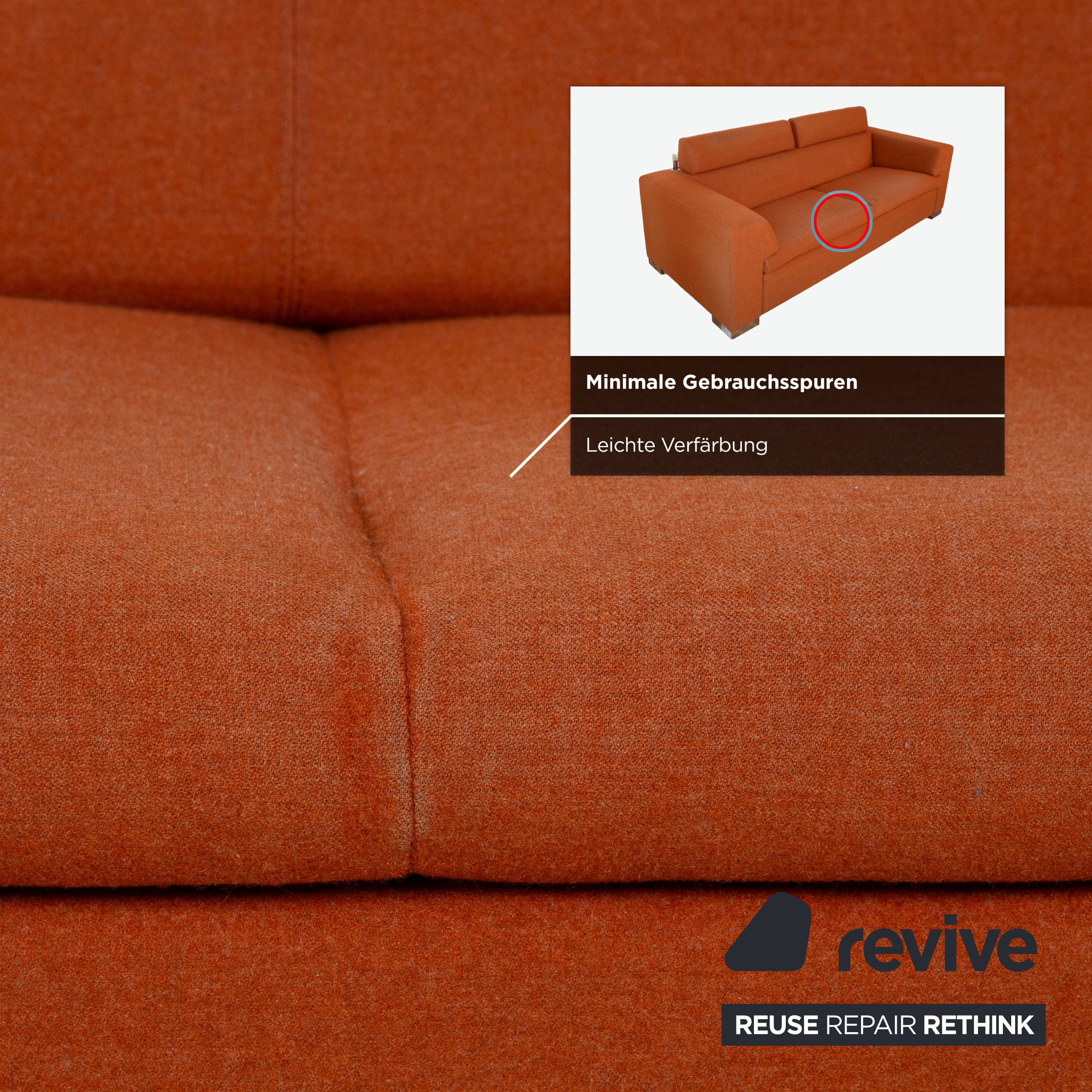 Leolux Horatio stof to-personers sofa med manuel funktion