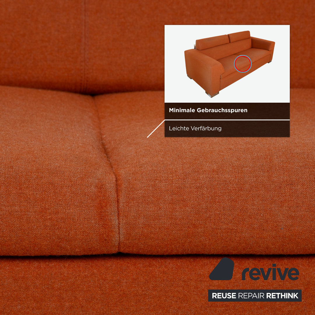 Leolux Horatio Stoff Zweisitzer Sofa Couch manuelle Funktion
