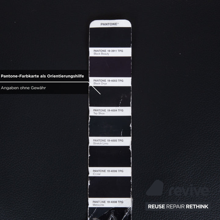 Leolux Leder Hocker  Dunkelblau