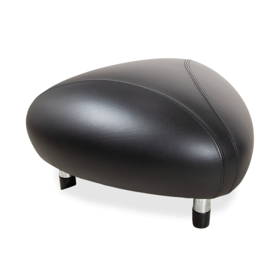 Tabouret Leolux en cuir noir