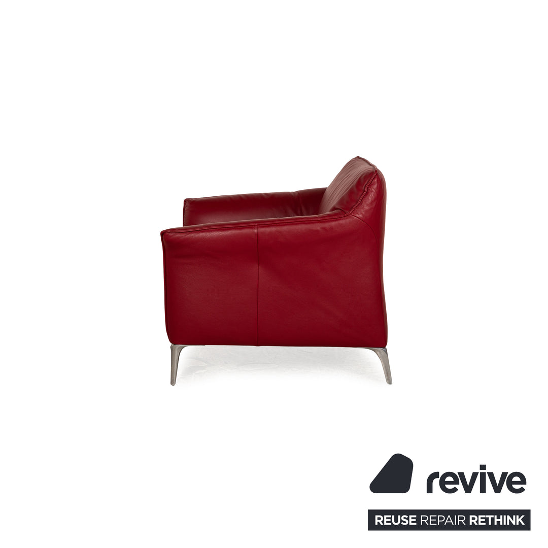 Leolux Fauteuil Mayon en Cuir Rouge