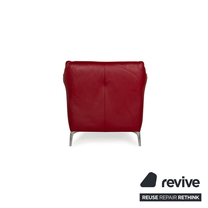 Leolux Fauteuil Mayon en Cuir Rouge