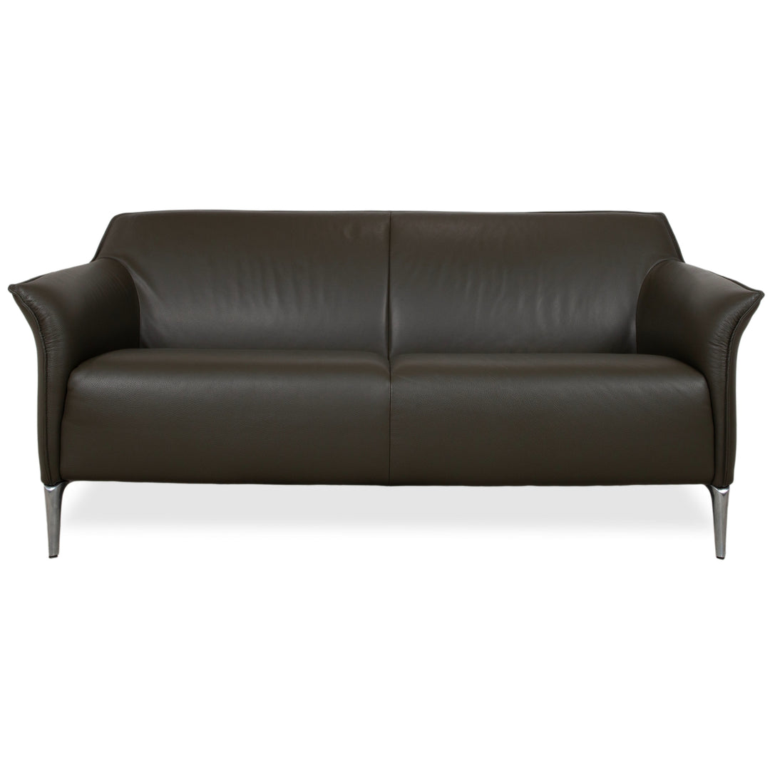 Leolux Mayon Leder Zweisitzer Dunkelgrün Sofa Couch