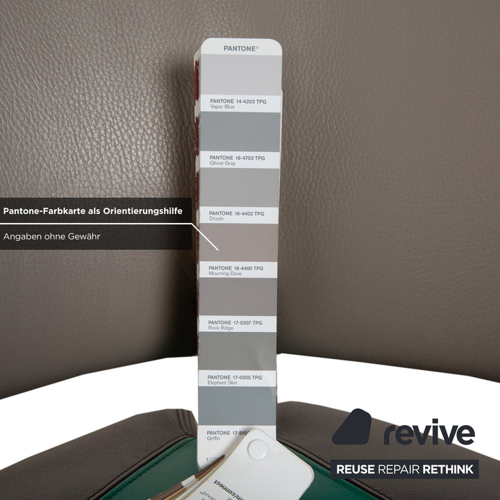 Leolux Pallone Leder Sessel Hocker Grün Dunkelgrau Taupel Rot Orange