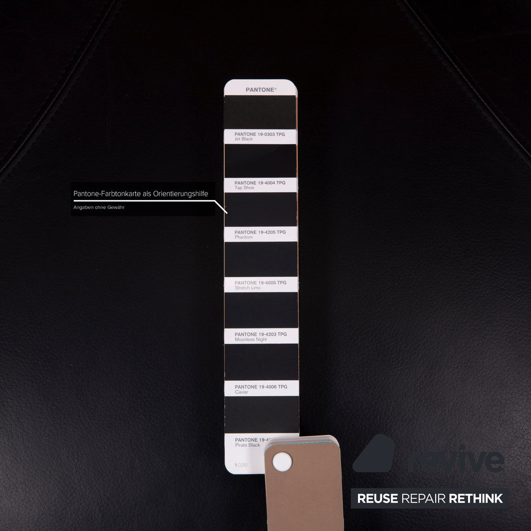 Leolux Pallone Leather Armchair Black Red