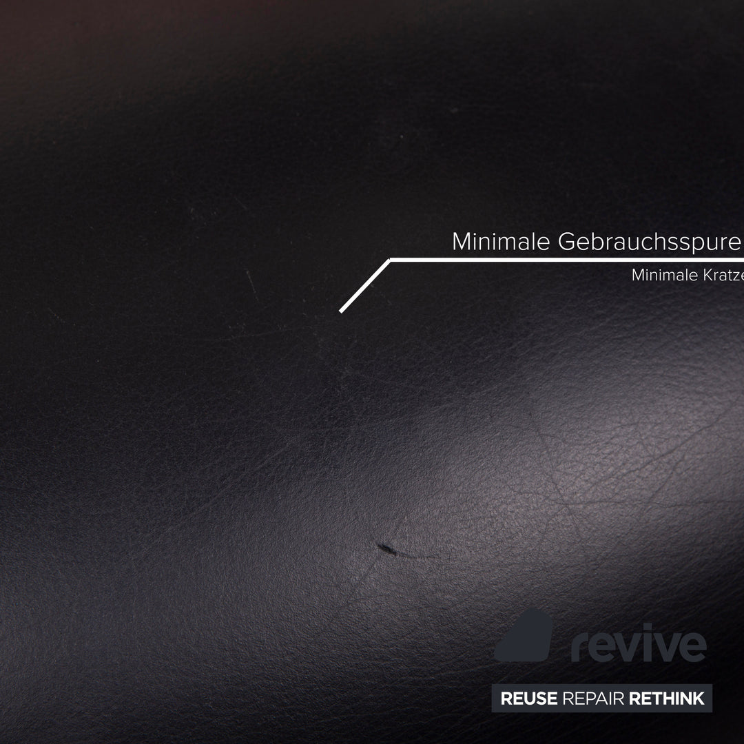 Leolux Pallone Leather Armchair Black Red