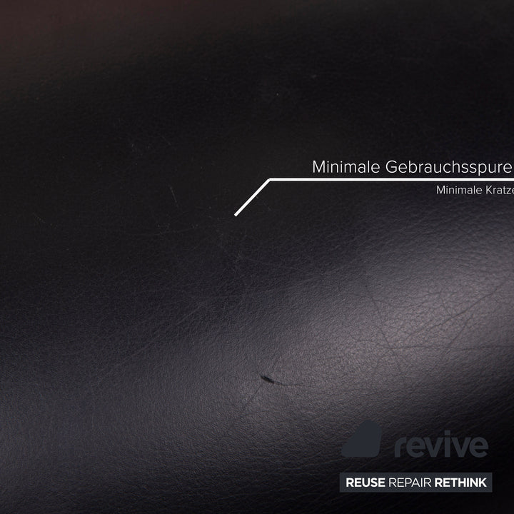 Leolux Pallone Leather Armchair Black Red