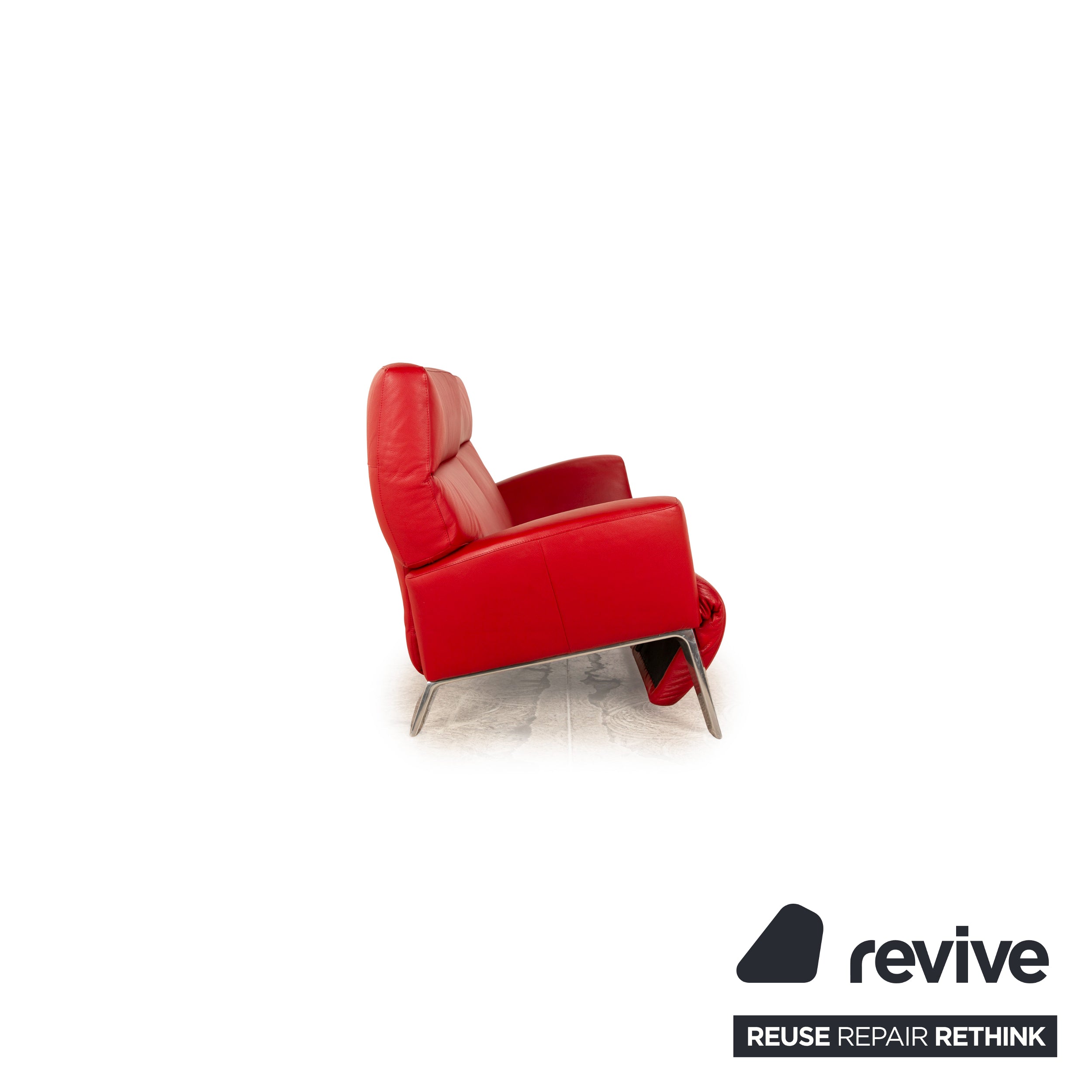 Leolux Zweisitzer Panta Rhei Rot Leder - 2. Hand - Revive.de