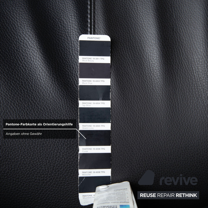 Leolux Papageno Leder Sessel Schwarz