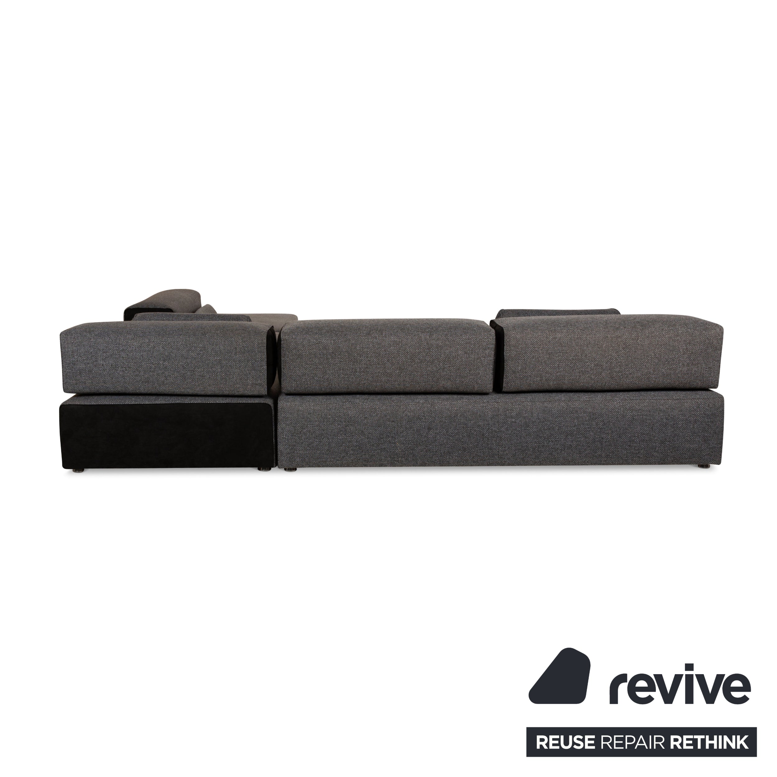 Leolux Ponton next Stoff Ecksofa Grau Sofa Couch