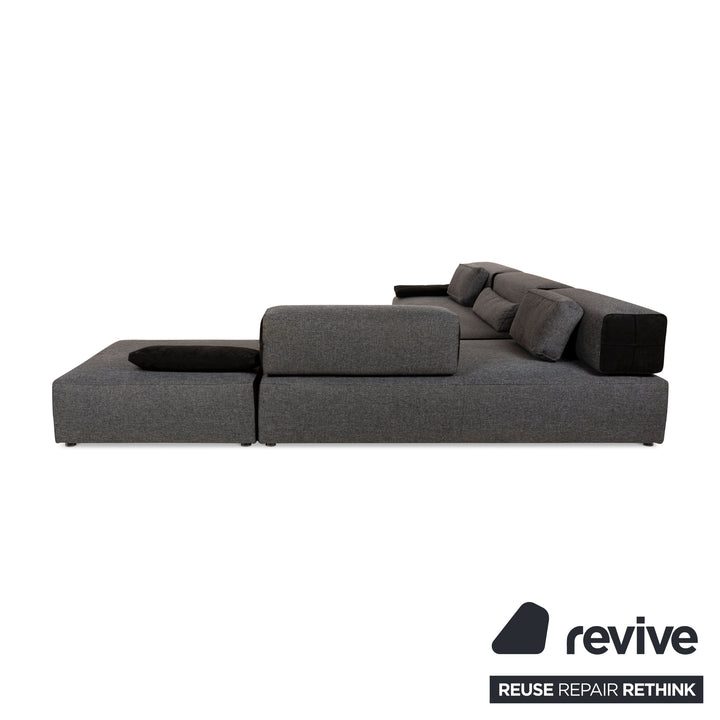 Leolux Ponton next fabric corner sofa grey sofa couch