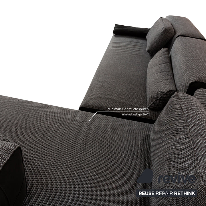 Leolux Ponton next fabric corner sofa set grey sofa coffee table